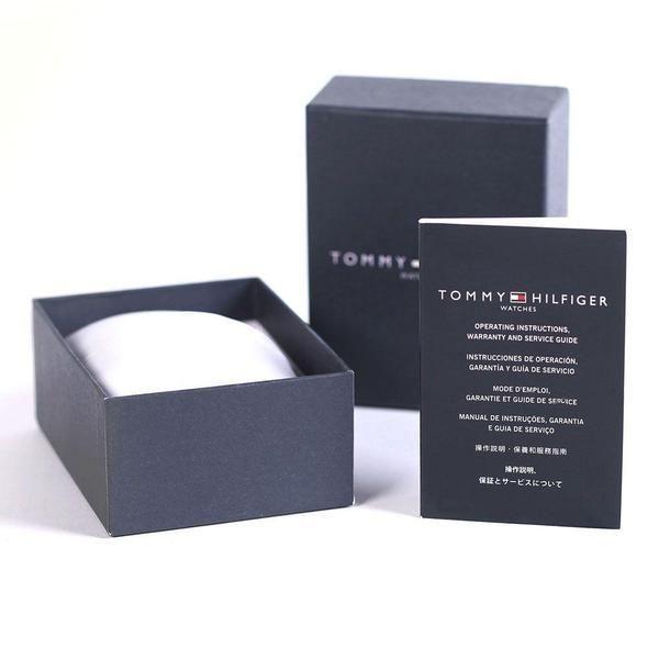 Tommy Hilfiger Decker watch box and accessories with instruction manual