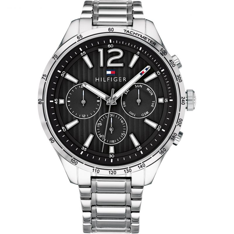 Tommy Hilfiger Gavin Chronograph Black Dial Men's Watch  1791469 - The Watches Men & Co