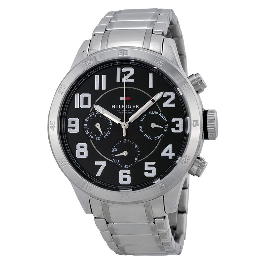 Tommy Multi-Function Black Dial Stainless Steel Men's Watch 1791054 - BigDaddy Watches