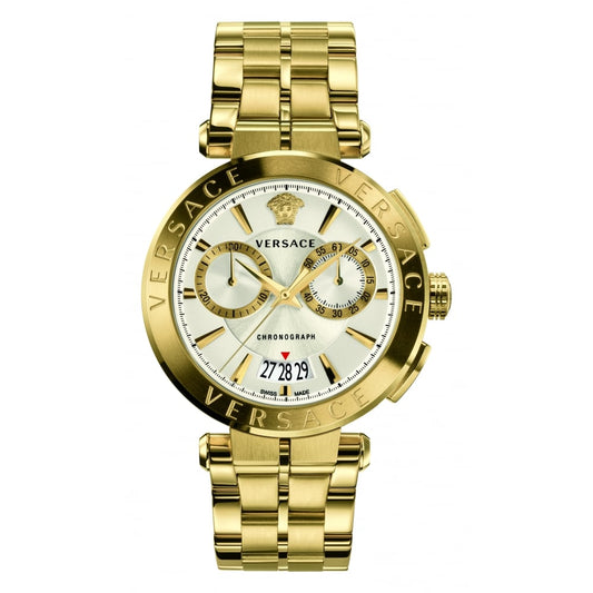 Versace V-Racer Aion Gold Chronograph Men's Watch  VBR060017 - Dawson Watches