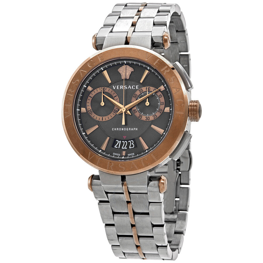 Versace Aion Silver Stainless Steel Men's Watch  VBR050017 - Dawson Watches
