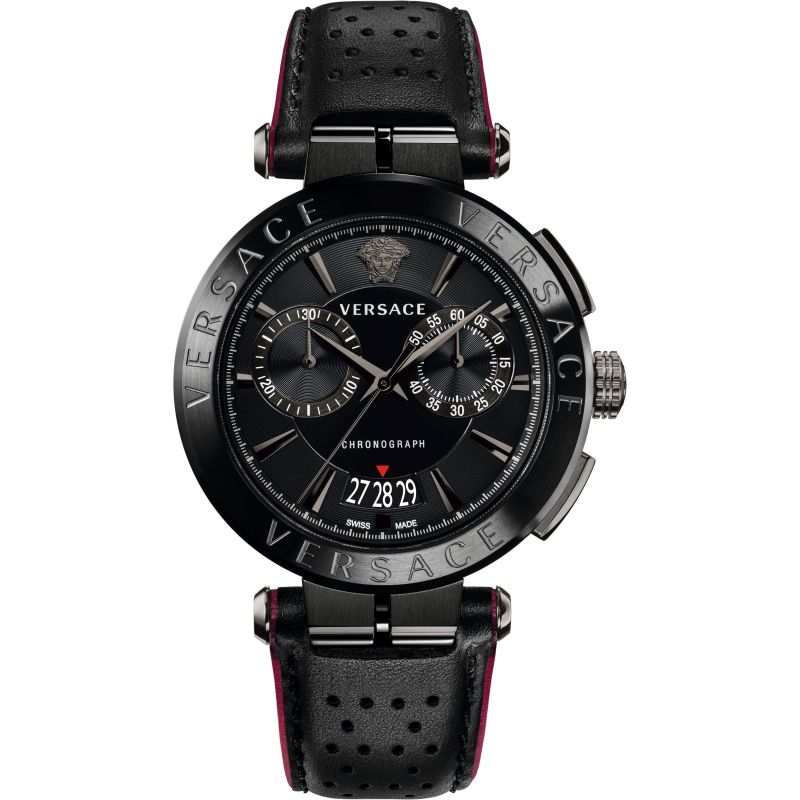 Versace Aion Chronograph All Black Watch VBR030017