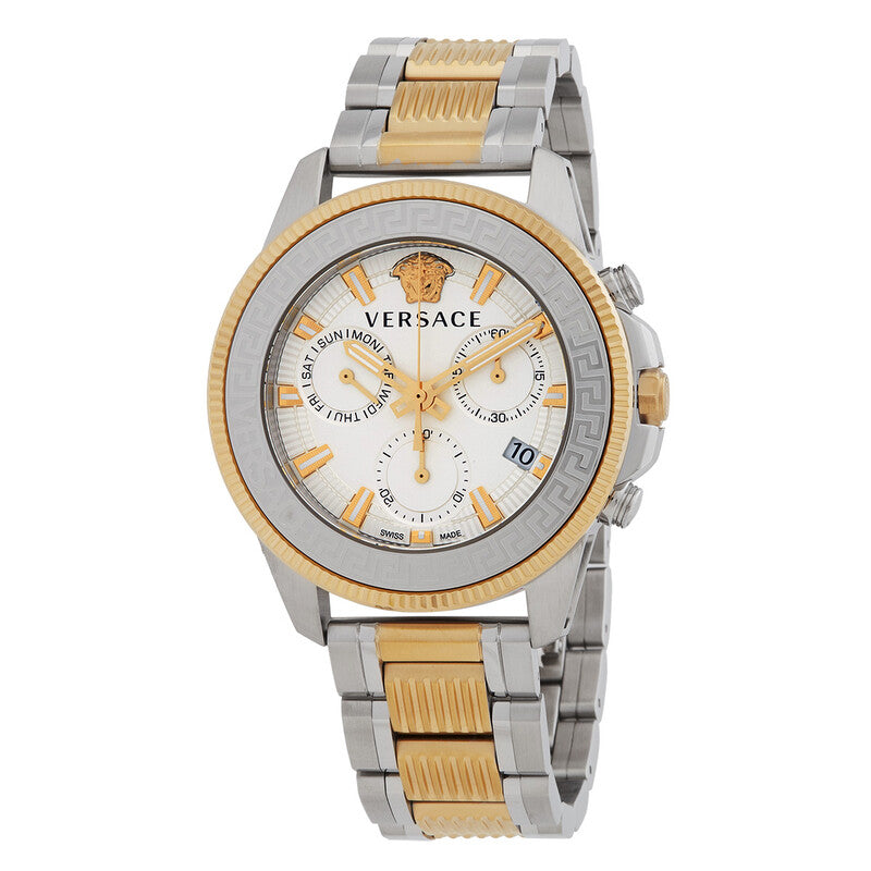 Versace Greca Action Chronograph Two-Tone Watch - VE3J00522