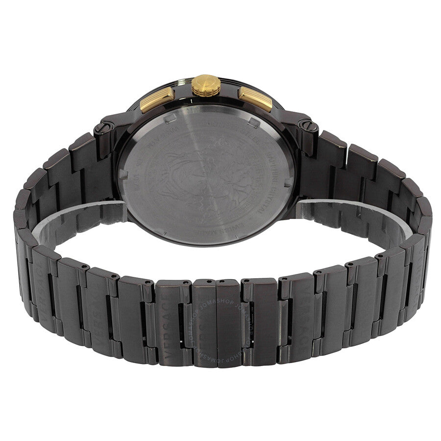 Versace Greca Logo Chronograph Quartz Grey Dial Men's Watch VEZ900521 - Kiwi Watches #3