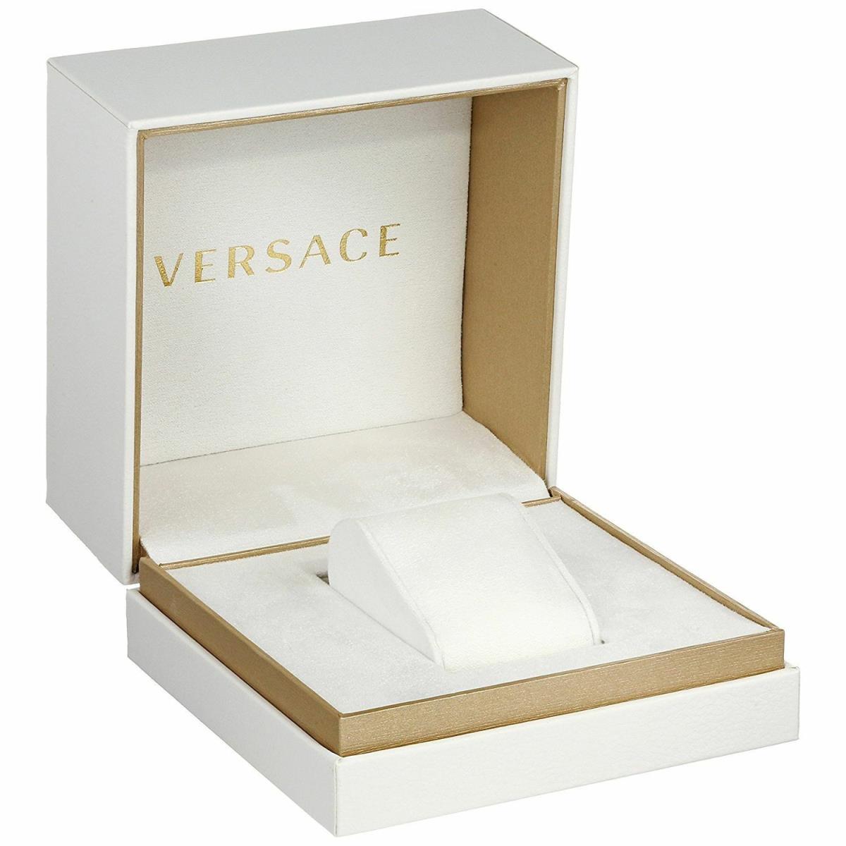 Versace Greca Silver Green Dial Women's Watch VEVH00920