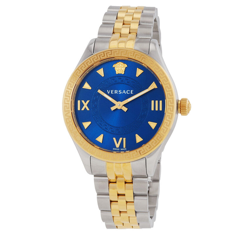 Versace Hellenyium Quartz Blue Dial Two-Tone Women's Watch - VE2S00522