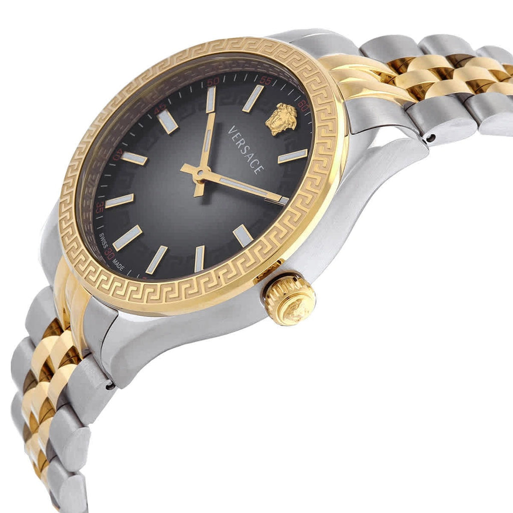 Versace Hellenyium Grey Dial Two Tone Steel Strap Watch - VEHU00520