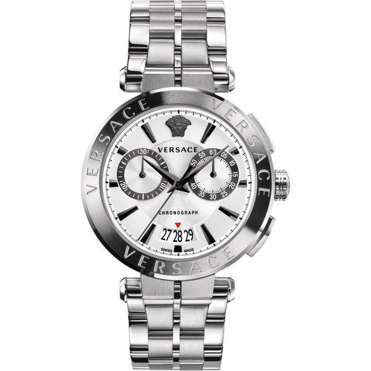 Versace V-Racer Chronograph Silver Men's Watch  VBR040017 - Dawson Watches
