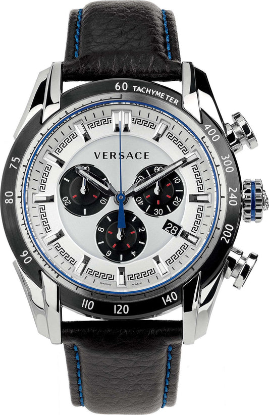 Versace V-Ray Leather Strap Men's Watch  VDB010014 - Dawson Watches