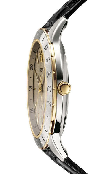 Versace Univers Black Leather Strap Men's Watch VEBK00218 - Dawson Watches #2