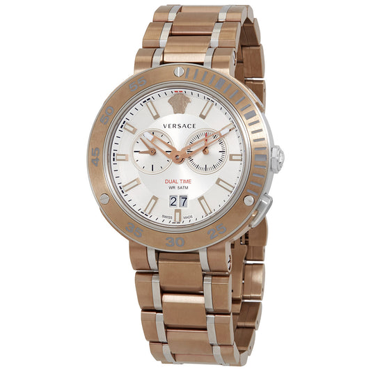 Versace V-Extreme Chronograph Quartz Silver Dial Men's Watch VCN050017 - BigDaddy Watches