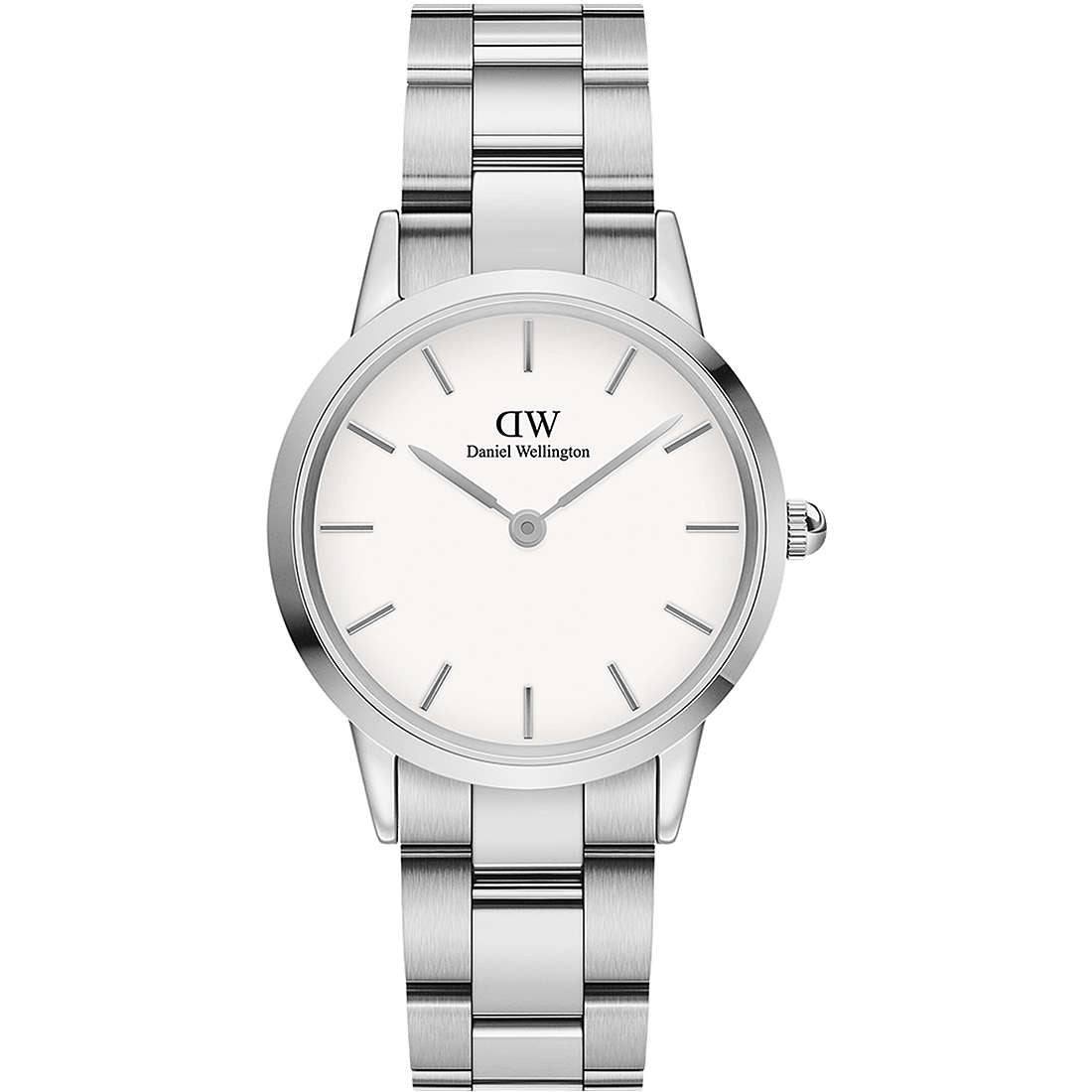 Daniel Wellington White Iconic Link 36mm Silver DW00100203