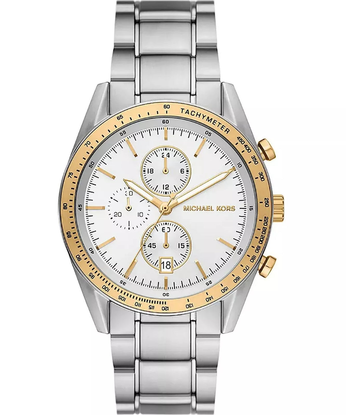 Michael Kors Warren Chronograph Quartz Silver-Tone Men's Watch - MK9112
